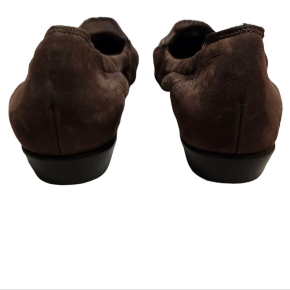 SAS Shoe Women 8N Hope Brown Suede Leather Tassel Moc Toe Slip On Loafer Comfort - Picture 4 of 10